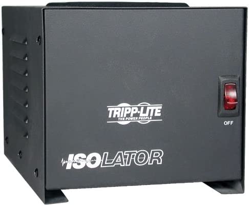 Tripp Lite IS1000 Isolation Transformer 1000W Surge 120V 4 Outlet 6ft Cord TAA GSA