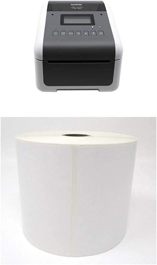 Brother TD4550DNWB + 8 Rolls of 4” x 6” Premium Labels