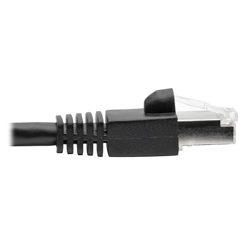 Tripp Lite Cat6a Ethernet Cable, 10G-Certified Patch Cable, Snagless, Shielded STP PoE Ethernet Cord, 4 ft, Black (N262-004-BK) 4ft. Black