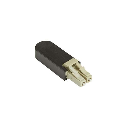 Black Box Fiber Optic Loopback - OM3, Multimode - 2 x LC Network Male - Black