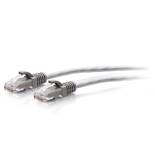 C2G 6.1M (20Foot) CAT6A Extra Flexible Slim Ethernet Cable, Ideal for use with Router, Modem, Internet,Wifi boxes, Xbox, PS5, Smart TV, SKY Q, IP Camera. Delivering Ultra Fast Internet Speeds. GREY Grey 20 Foot