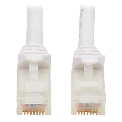 Tripp Lite Safe-IT Cat6a Ethernet Cable Antibacterial Snagless 10G MM 25ft (N261AB-025-WH)