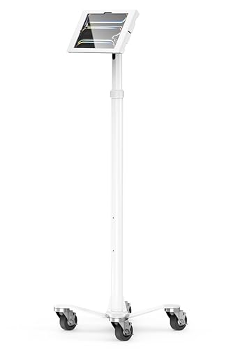 Compulocks iPad Pro M4 11" (2024), Apex Enclosure Rolling Cart - Rise Freedom White