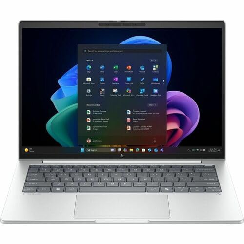 HP EliteBook 8 G1i 16 Touchscreen Notebook - WUXGA - Intel Core Ultra 5 236V - vPro Technology - 16 GB - 512 GB SSD - English Keyboard - Glacier Silver Aluminum - Intel Chip - 1920 x 1200 - Windows 1