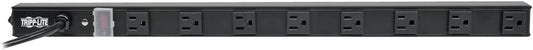 Tripp Lite 8 Outlet Power Strip, 120V, 15A, NEMA 5-15R, 5-15P Plug, Black, 24" (PS2408B) 8 Outlet, 15ft Cord (Black)