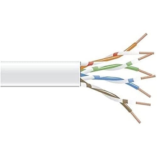 BLACK BOX NETWORK SRV - GigaTrue 550 CAT6 550-MHz Stranded Bulk Cable 4-Pair PVC 24 AWG White 1000-ft. 3