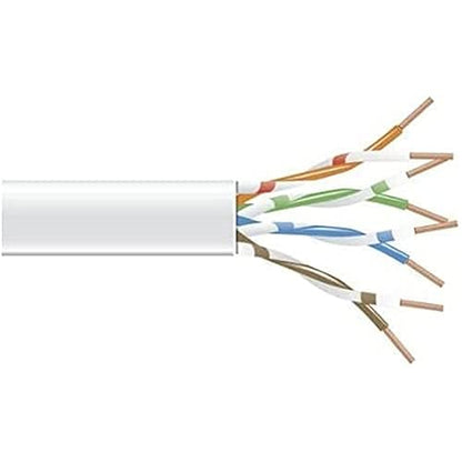 BLACK BOX NETWORK SRV - GigaTrue 550 CAT6 550-MHz Stranded Bulk Cable 4-Pair PVC 24 AWG White 1000-ft. 3