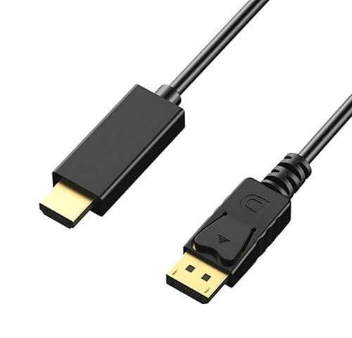 Axiom DisplayPort Male to HDMI Male Adapter Cable 6ft - 6 ft DisplayPort/HDMI A/V Cable for Monitor, Audio/Video Device - First End: 1 x DisplayPort 1.1 Digital Audio/Video - Male - Second End: 1 x HDMI 1.3 Digital Audio/Video - Male