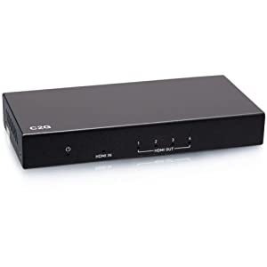 C2g/ cables to go C2G 4-Port HDMI Distribution Amplifier Splitter - 4K 60Hz