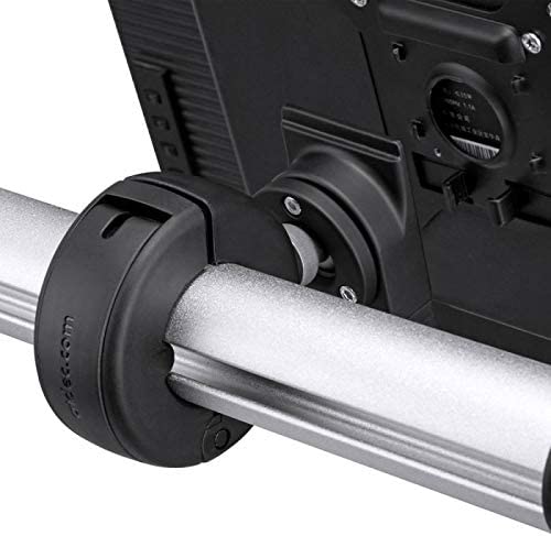 Atdec VFS-DH Dual Freestanding Horizontal Desk Monitor Mount (Supports two displays horizontally up to 27?) with horizontal or vertical orientation, swivelling heads and QuickShift mechanism, Silver,Polished Silver
