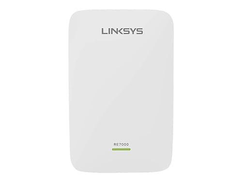 Linksys WiFi Extender, WiFi 5 Range Booster, Dual-Band Booster, 2,500 Sq. ft Coverage, Speeds up to (AC1900) 1.9Gbps - RE7000