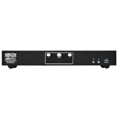 Tripp Lite 2-Port DisplayPort KVM Switch, Control Two Devices with Two Monitors Desktop Switch, UHD 4K @ 60Hz Video, Two USB 3.2 Gen 1 Ports, 3-Year Warranty (B006-DP2UA2) DisplayPort 2-Port