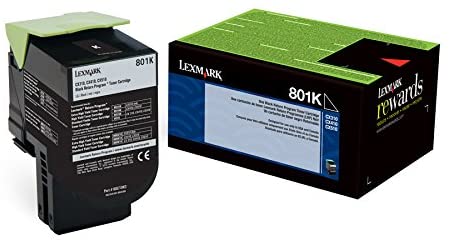 Lexmark 80C10K0 Black Return Program Toner 1 Pack