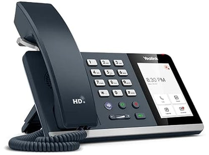 Yealink MP54-ZOOM Edition Smart Business Phone for Zoom, 4 inch (800 x 480) Capacitive Touch Screen, Dual-Port Gigabit Ethernet, Support PoE, Power Adapter Not Included