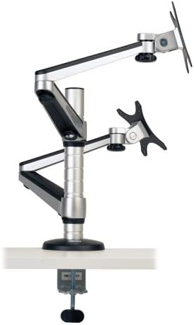 TRIPP LITE Dual Display LCD Desk Mount Arm Swivel Tilt 13-Inch-27-Inch Flat Panel
