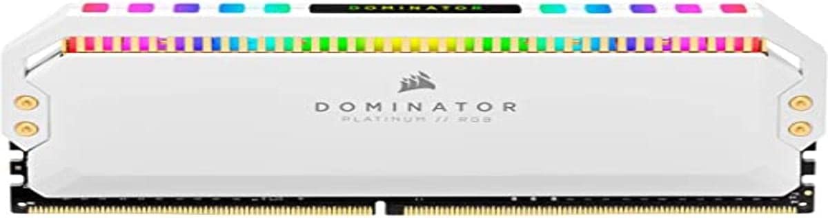 CORSAIR Dominator Platinum RGB 16GB (2x8GB) DDR4 3200 (PC4-25600) C16 1.35V Desktop Memory - White