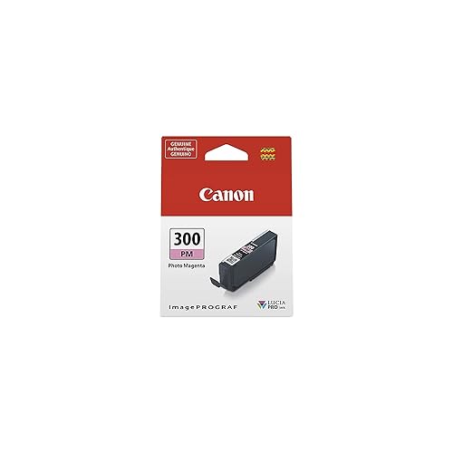 Canon PFI-300 Lucia PRO Ink, Photo Magenta, Compatible to imagePROGRAF PRO-300 Printer, Standard (4198C002)