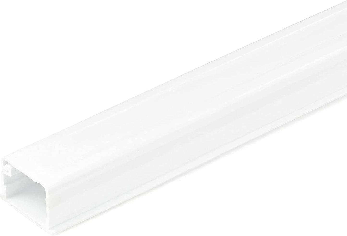 StarTech.com Solid Cable Management Raceway with Adhesive Tape &amp; Cover, 3/4"(19mm)W x 1/2"(13mm)H - 6ft(1.8m) length, PVC Network/Power Cord Hider Kit - Wall Wire Duct System, UL Listed (CBMOWD2013) 0.54 in. (13.8 mm) x 0.76 in. (19.5 mm)