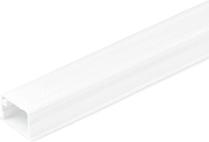 StarTech.com Solid Cable Management Raceway with Adhesive Tape &amp; Cover, 3/4"(19mm)W x 1/2"(13mm)H - 6ft(1.8m) length, PVC Network/Power Cord Hider Kit - Wall Wire Duct System, UL Listed (CBMOWD2013) 0.54 in. (13.8 mm) x 0.76 in. (19.5 mm)