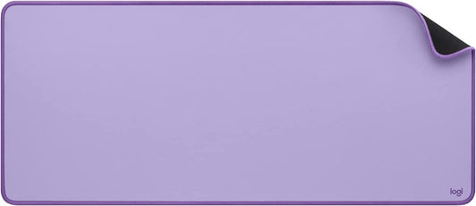 Logitech Desk Mat - Studio Series, Multifunctional Large Desk Pad, Extended Mouse Mat, Office Desk Protector with Anti-slip Base, Spill-resistant Durable Design, in Lavender Lavender Desk Mat