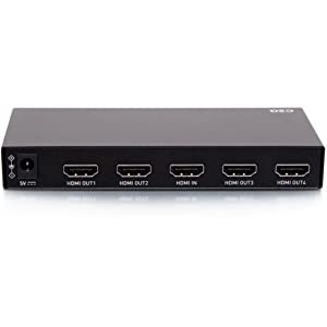 C2g/ cables to go C2G 4-Port HDMI Distribution Amplifier Splitter - 4K 60Hz