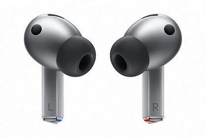 Samsung Galaxy Buds3Pro, Wireless Bluetooth Earbuds with Adaptive Noise Control, Sweat and Water Resistance, AI Translator, Hi-Fi Sound, 360 Audio – Silver (CAD Version & Warranty) Buds Only Buds3 Pro Silver