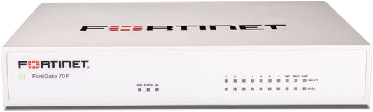 Fortinet FortiGate 70F Hardware, Plus 1 Year FortiCare Premium &amp; FortiGuard Enterprise Protection