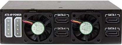 StarTech.com 4-Bay Mobile Rack Backplane for 2.5in SATA/SAS Drives - Hot Swap SSDs/HDDs from 5-15mm - Supports SAS II &amp; SATA III (6 Gbps) (SATSASBP425) 4-Bay (2.5 in SATA/SAS) 1x5.25" Bay