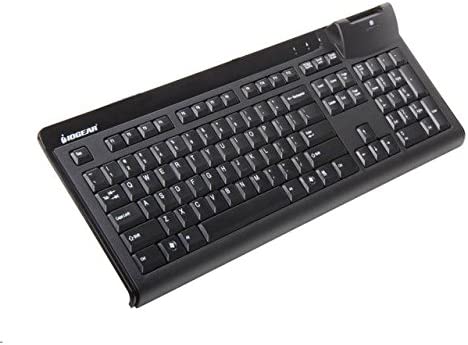 IOGEAR GKBSR201 104-Key Keyboard with Built-in Common Access Card Reader