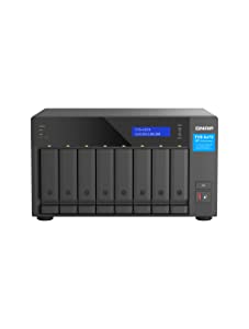 QNAP TVS-h874-i5-32G-US 8 Bay High-Speed Desktop NAS with M.2 PCIe Slots, 12th Gen Intel Core CPU, up to 64GB DDR4 RAM, 2.5 GbE Networking and PCIe Gen 4 expandability (Diskless) Intel core i5 8 Bay TVS-x74