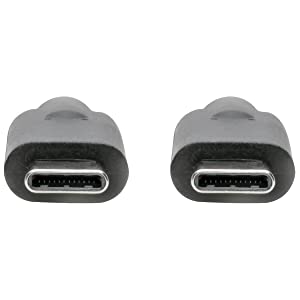 Tripp Lite USB C to USB Type C Cable 6ft USB 3.1 Gen 1 5A 5 Gbps M/100W, Black (U420-006-5A)