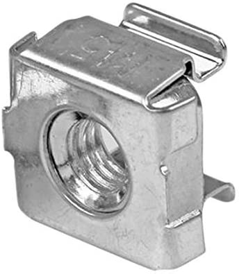 StarTech.com M5 Cage Nuts - 100 Pack - M5 Mounting Cage Nuts for Server Rack &amp; Cabinet (CABCAGENUTS2) 100x M5 Silver Cage Nuts