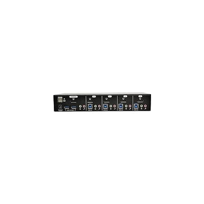 Tripp Lite 4-Port DisplayPort KVM Switch with Audio, Cables and USB 3.0 Hub (B004-DPUA4-K), Black