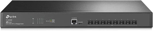 TP-Link TL-SX3008F | 8 Port 10G SFP+ Enterprise Level Switch | L2+ Smart Managed | Omada SDN Integrated | IPv6 | Static Routing | L2/L3/L4 QoS, IGMP &amp; LAG | Limited Lifetime Protection 8 Port w/ 8 10GE SFP+