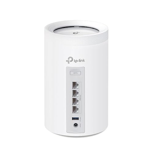 TP-Link Deco BE11000 Tri-Band WiFi 7 Mesh (Deco BE65) - 11 Gbps, 5200 Sq.Ft, 4× 2.5 G Ethernet, 6G Band, AI-Driven Band, HomeShield 3-Pack Wi-Fi 7 | BE11000, Tri-Band 3-Pack