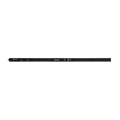 CyberPower PDU81105 Switched Metered Outlet PDU, 200-240V/30A (Derated to 24A), 24 Outlets, 0U Rackmount