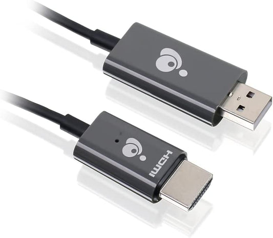 IOGEAR HDMI Wireless Video Sharing Device - 1080p@60Hz - Wireless 2.4/5GHz w/WPA-2 Security - Up to 30Ft in-Room - Mirror Mode - Laptop or Phone to Display - Win Mac OS iOS Android Chrome - GWAVRD