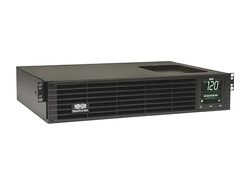 Tripp Lite UPS Smart 1000VA 800W Battery Back Up, Network Card WEBCARDLX, 6 Outlets, Line-Interative, Pure Sine Wave, 2U Rackmount, 3 Year Warranty & Dollar 250,000 Insurance (SMART1000RM2UN)
