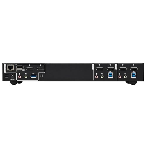 Tripp Lite 2-Port DisplayPort KVM Switch, Control Two Devices with Two Monitors Desktop Switch, UHD 4K @ 60Hz Video, Two USB 3.2 Gen 1 Ports, 3-Year Warranty (B006-DP2UA2) DisplayPort 2-Port