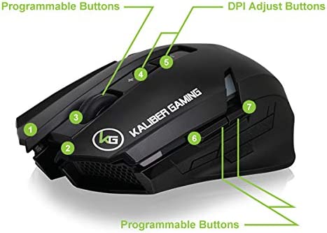 IOGEAR Kaliber Gaming Wireless Gaming Keyboard and Mouse Combo, GKM602R
