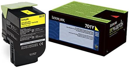 Lexmark 70C10Y0 Yellow Return Program Toner