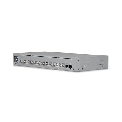 Ubiquiti Pro Max Layer 3 Switch - 16 Ports - Manageable - Gigabit Ethernet, 2.5 Gigabit Ethernet, 10 Gigabit Ethernet - 1000Base-T, 10GBase-X, 2.5GBase-T - 3 Layer Supported - 25 W Power Consumption - Twisted Pair, Optical Fiber - Desktop, Wall Mountable