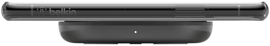 Belkin BoostCharge 10W Fast Wireless Charger Pad, with Included QuickCharge 3.0 Wall Charger and Cable, Case Compatible for iPhones, Galaxy, Pixel and Other Qi Enabled Devices (includes AC adapter)