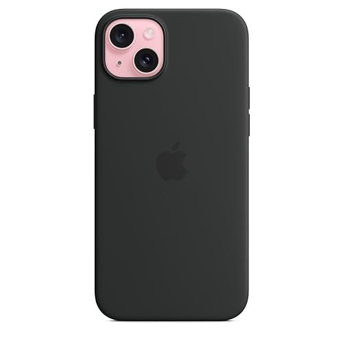 Apple iPhone 15 Plus Silicone Case with MagSafe - Black ??????? Silicone Black