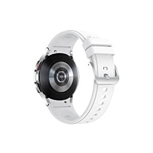 Samsung Galaxy Watch4 Classic 42mm Silver Stainless Steel - Google Wear OS, 1.19" Round Display, Rotating Bezel, HR Monitor, VO2 Max, Fitness Tracking, Sleep Management (CAD Version &amp; Warranty)