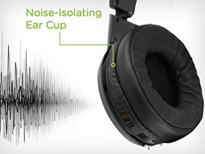 IOGEAR Kaliber NUKLEUS Gaming Headset - Xbox One S/Xbox One - PS4 - PC/Mac &amp; Mobile Devices - 50mm Drivers - Built-in Volume Control - 3.5mm 4-Pole Stereo Plug - Includes Y Adapter for PCs - GHG601