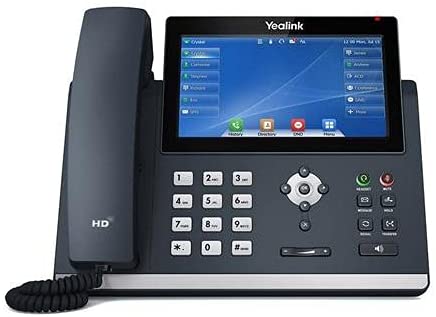 Yealink T48U Yealink Ultra-Elegant Touchscreen IP Phone, 16 Lines. 7-Inch Color Touch Screen Display. Dual USB Ports, Dual-Port Gigabit Ethernet, PoE, Power Adapter Not Included (SIP-T48U)