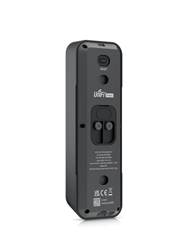 Ubiquiti Networks UVC G4 Dual-Camera Doorbell Pro, WiFi Connected, Integrated Porch Light, Two-Way Audio, Night Mode, IPX4 Weather Resistant, Black, UVC-G4-DOORBELL-PRO-US