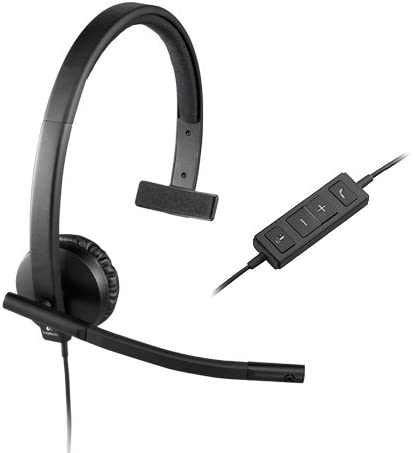 Logitech USB H570e Corded Single-Ear Headset Mono Standard Packaging