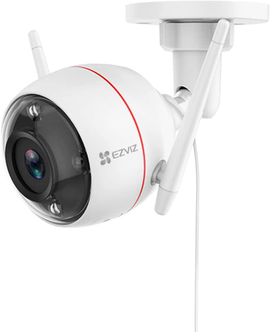 EZVIZ Security Camera Outdoor, 2k+ WiFi Camera, IP67 Waterproof, Color Night Vision, Customizable Voice Alerts,AI Person Detection, 2-Way Talk, H.265 Video Compression, 2.8mm Lens | C3W Pro 4MP